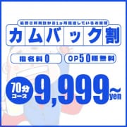 「【カムバック割】最終利用が1ヶ月経過している方へ朗報★」11/15(土) 21:26 | 風俗イキタイいわき店のお得なニュース