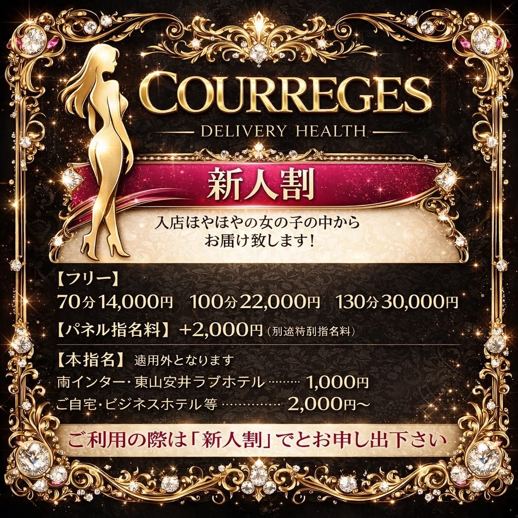 「【奇跡の解禁】磨かれる前の輝きを今だけ。 新人セレクション始動！「新人割」」04/14(火) 15:33 | デリヘルラボ・クレージュ極のお得なニュース