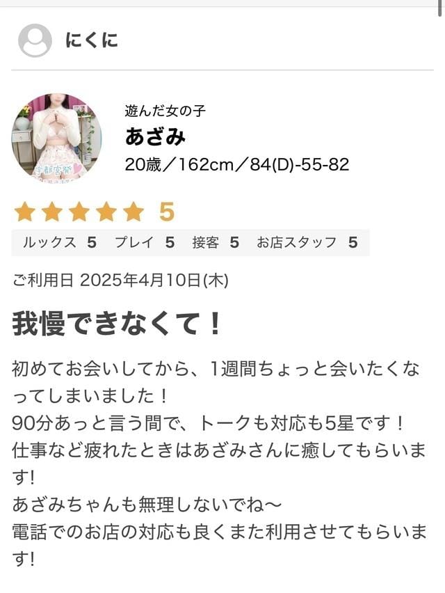 「我慢ダメ絶対」04/19(土) 00:08 | あざみの写メ日記