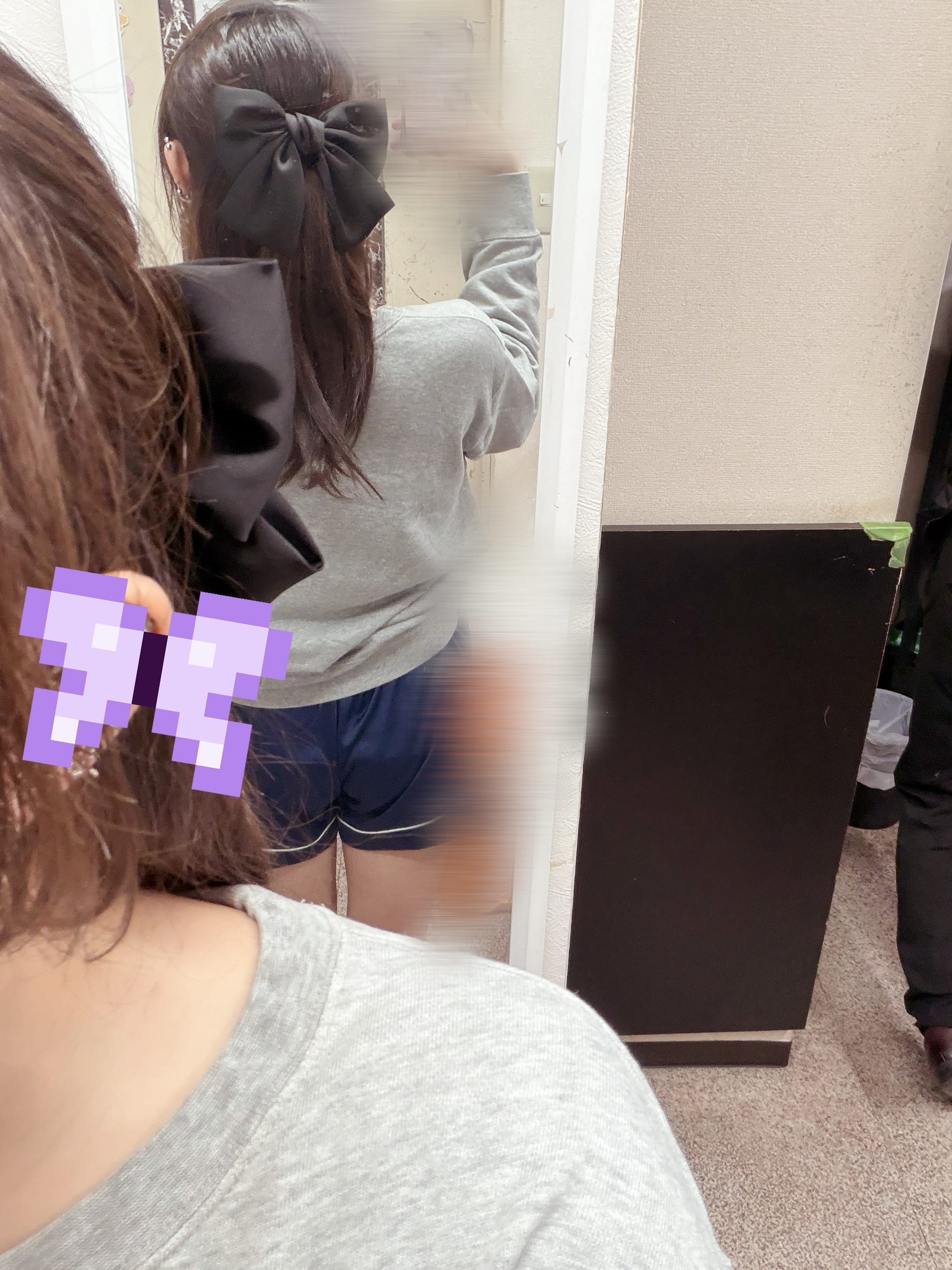 きょーはリボン付けてみたよー！