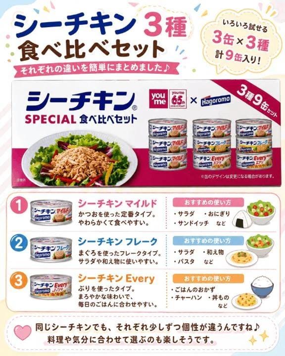シーチキンの違い
