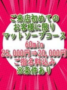 「初めてのお客様限定クーポン」10/11(日) 11:58 | ソープランドマックスのお得なニュース