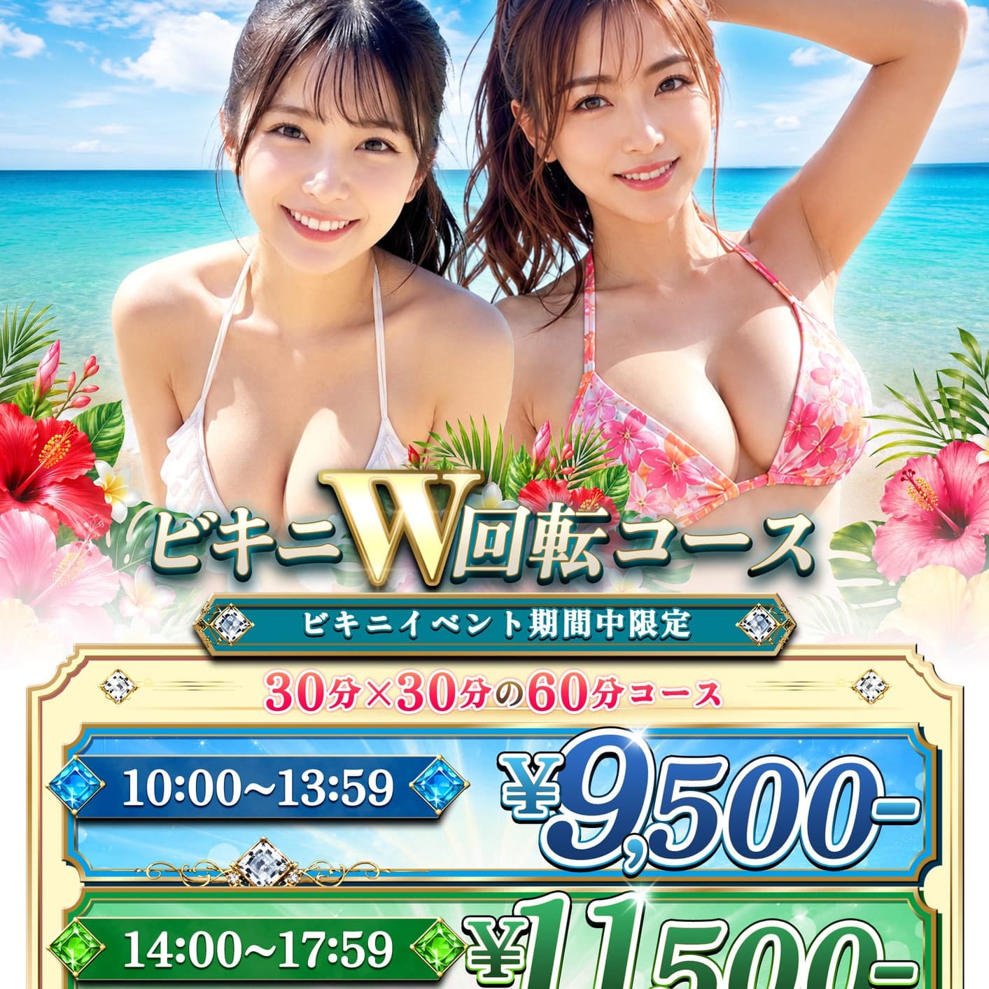 ビキニW回転